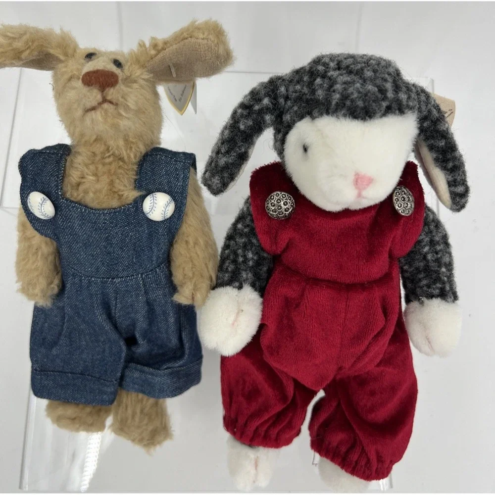Vtg 1993 Retired Collectible Ty Murphy Dog 6033 and Lilly‎ Lamb 6037 Beanie Baby